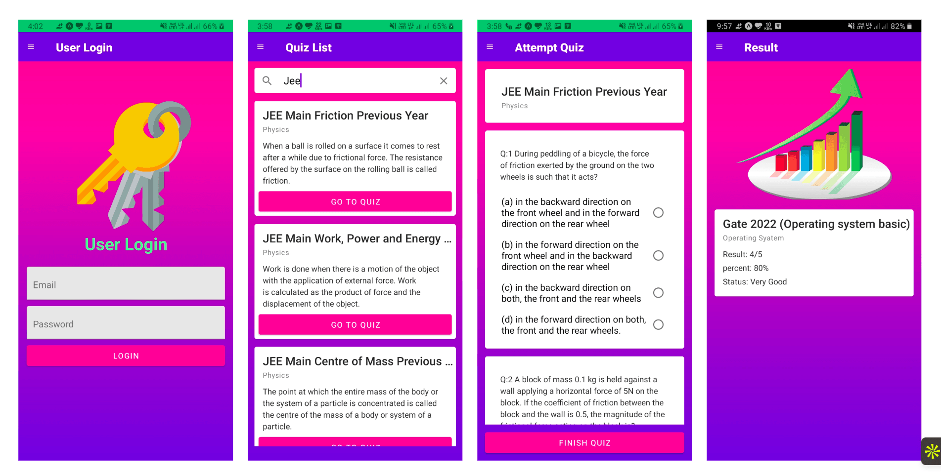 Quiz Mobile Application